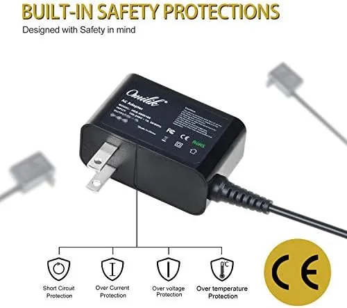 Vista 2 de Cable de 6 pies 6 V Adaptador de CA para Ingenuity Inlighten Cradling Swing Wall Charger Cable de fuente de alimentación