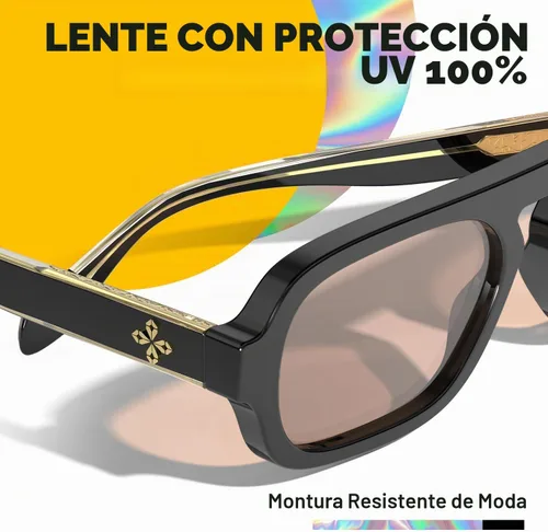 Vista 2 de VISOONE Trendy Square Aviator Sunglasses for Women Men