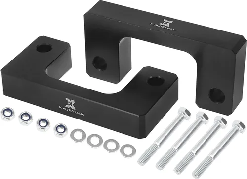 Vista 11 de X AUTOHAUX Kit de elevación de nivelación delantera de 1 pulgada, espaciador de puntal de resorte de suspensión, espaciadores de elevación