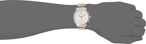 Vista 2 de Tissot Mens Carson reloj de acero inoxidable vestido gris oro rosa T1224172201100