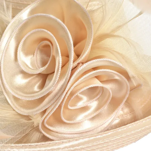 Vista 2 de VECRY Sombrero elegante para mujer, para fiesta de té, iglesia, bautismo, boda, Derby