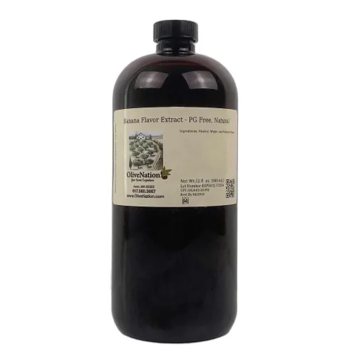 Vista 5 de Olivenation Extracto puro de plátano 4 oz. All Natural Sugar Free Liquid Adds Sweet Tropical Taste/Aroma in Baked Goods, Sauce, Frosting/Fillings