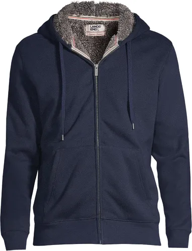 Vista 6 de Lands' End Sudadera con capucha de forro polar Sherpa con cremallera completa para hombre