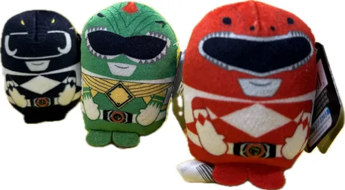 Vista 2 de Just Play Red Mighty Morphin Power Ranger Mini de 3 pulgadas. Colecciónalos todos hoy