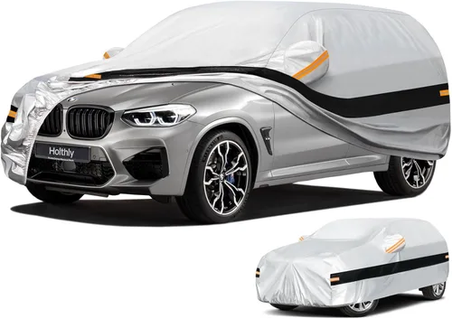 Vista 22 de Funda para Automóvil de 10 Capas Impermeable para Todo Clima para Coupé Hatchback, 100% Impermeable Fundas para Automóvil de Exterior Ajuste