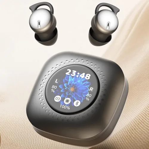 Vista 2 de Audífonos para dormir, invisibles, inalámbricos, Bluetooth, para dormir, con cancelación de ruido, minipurales discretos para dormir, auriculares