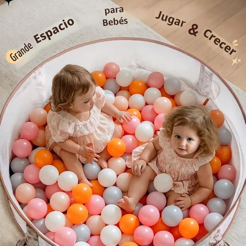 Vista 5 de Crisschirs Gimnasio grande 6 en 1 XL para bebés y piscina de pelotas, tapete de juego y gimnasio de juego, gimnasio combinado de actividades