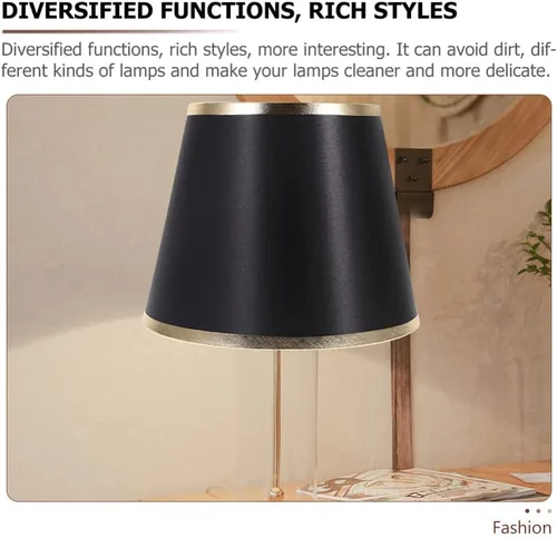 Vista 7 de Angoily Pantallas pequeñas para lámparas de mesa, pantalla moderna de tela de barril E27, cubierta de pantalla para dormitorio, escritorio, luces