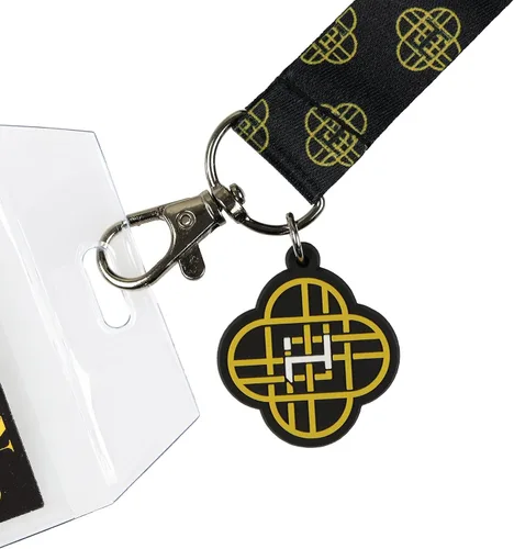 Vista 3 de K-Pop Demon Hunters Lanyard HUNTR/X Golden Tour Breakaway - Soporte transparente para tarjetas de identificación