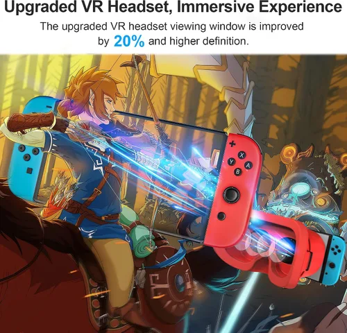 Vista 2 de Upgraded VR Headset Orange&Blue