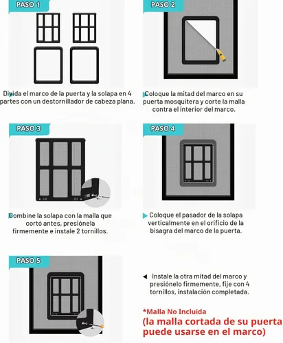 Vista 9 de Ownpets Puerta mosquitera para perros de 11 x 13, solapa magnética con Negro