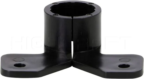 Vista 7 de Highcraft PXBUTT001-10 PEX Abrazadera de suspensión de 1 pulgada, estilo mariposa, plástico duro (paquete de 10), 1 pulgada, gris