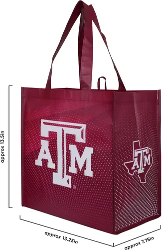 Vista 3 de FOCO Bolsas de compras reutilizables con logotipo del equipo de la NCAA