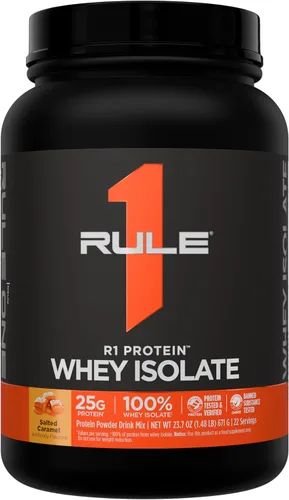 Vista 45 de Rule 1 Proteins R1 Protein Whey Isolate, crema de plátano, 23 porciones