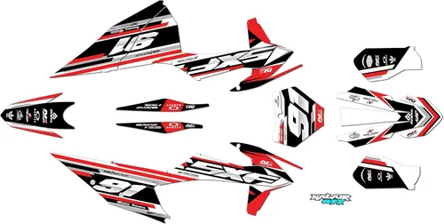 Vista 6 de Kit de gráficos para KTM Motocross 4-STROKE 250SX-F, 350SX-F y 450SX-F (2019-2022) Coil Series Blue 16 Mil - Adhesivo para moto Dirt Pit Bike sin