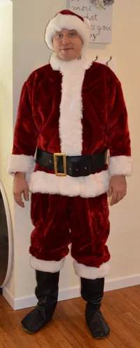 Vista 2 de Rubie's Deluxe Crimson Imperial - Traje de Papá Noel