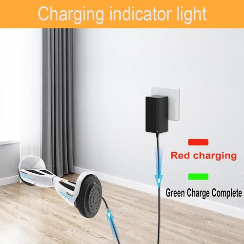 Vista 4 de Cargador de 42V para HY-A02 37V 2.0Ah Batería Compatible con HY-A02 Cable Adaptador de Alimentación de Batería