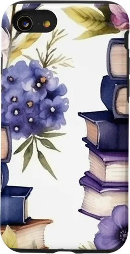 Vista 18 de Book Lover Purple Flower Case for iPhone 16