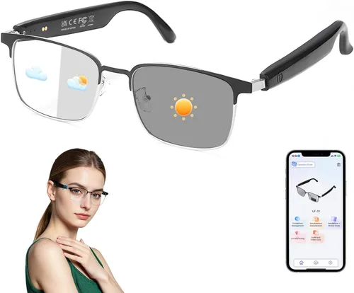 Vista 15 de Lentes inteligentes AI 2026 con cámara, video HD 4K y captura de fotos, gafas de cámara de 8 MP para hombres y mujeres, gafas de grabación