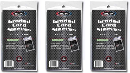 Vista 7 de BCW Fundas graduadas resellables para tarjetas, 3 3/4 x 5 1/2