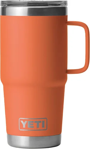 Vista 25 de YETI - Vaso de viaje Rambler de 20 onzas, de acero inoxidable, aislada al vacío con tapa fuerte Stronghold Blanco