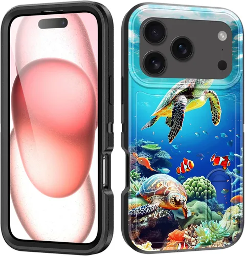 Vista 108 de Funda para iPhone Air con soporte integrado, a prueba de golpes, polvo y caídas, 3 capas, grado militar, funda protectora para iPhone Air de 6.5