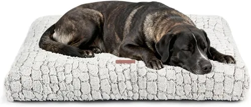 Vista 17 de Alfombrilla de cama para perro, suave y mullida, para jaula de perro, cama para perros pequeños, medianos y grandes, y gatos, lavable Marrón