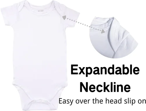 Vista 22 de GUISBY Body de manga corta para bebé, rayón de verano, recién nacido, niños y niñas, 0-24 meses