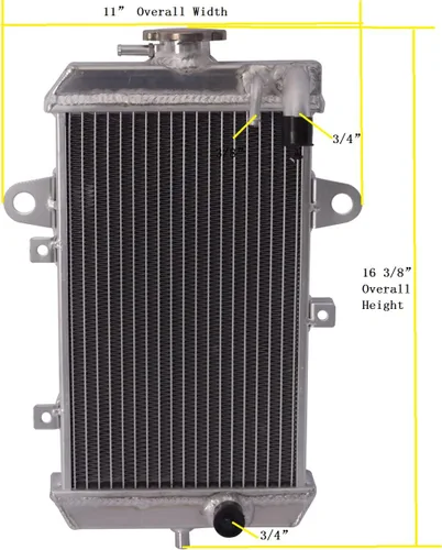 Vista 2 de Enfriamiento todo radiador de aluminio para 2013 2014 2015 2016 2017 2018 Raptor 700 YFM700R