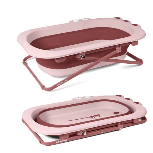 Vista 8 de Beberoad Love Bañera plegable para recién nacidos a niños pequeños – Tina portátil y ajustable con diseño antideslizante, bañera que ahorra espacio