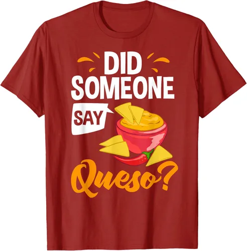Vista 22 de Queso Dip Camiseta Chile con Queso Salsa Mexican Chips Chile con Queso, Negro