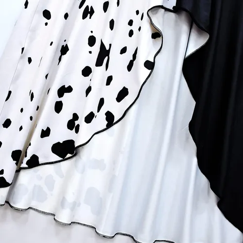 Vista 5 de Disfraz de Halloween para niñas, vestido de fiesta dálmata con accesorios