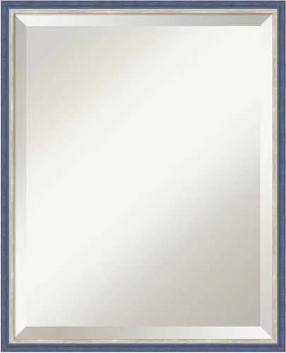 Vista 13 de Amanti Art Theo - Espejo de pared negro de 21 x 17 pulgadas, espejo rectangular estrecho de baño para decoración de pared de sala de estar, marco