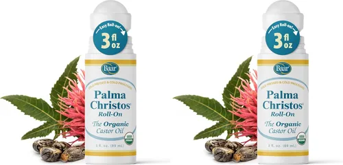 Vista 13 de Palma Christos Roll-On, aceite de ricino orgánico 3 oz