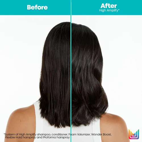 Vista 2 de Matrix High Amplify Wonder Booster Root Lifter Spray – Proporciona volumen y cuerpo extremos, estructura de refuerzo en cabello fino, cabello fino