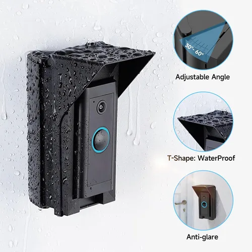 Vista 3 de OLAIKE Soporte Angular Impermeable de 30 a 60 Grados para Timbre de Video 1/2/3/3Plus/4/Cableado/Pro/Pro2/(Lanzamiento 2020), Timbre Blink y Nest
