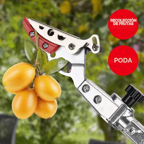 Vista 7 de LeafLux Cortador de árbol extensible, podadora telescópica de poste de 3.67 a 5.45 pies, mango de aluminio ligero, hoja recubierta de teflón, corta