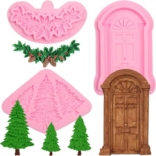 Vista 14 de Molde de silicona Bells Fondant, caja de regalo de Navidad, molde de chocolate para decoración de pasteles, decoración de cupcakes, dulces