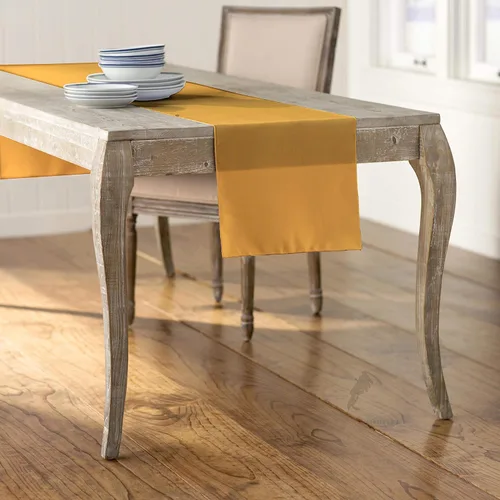 Vista 26 de LA Linen™ mantel de popelina de poliéster de 14 por 108 pulgadas Blanco P