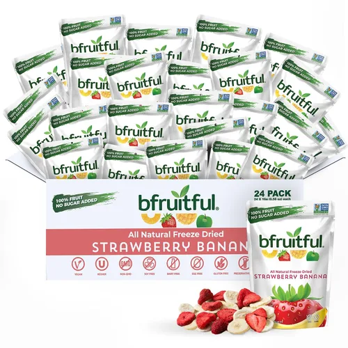 Vista 9 de bfruitful Manzana liofilizada + canela, sin azúcar añadido, paquete de bocadillos de frutas liofilizadas o para niños y adultos, bocadillos