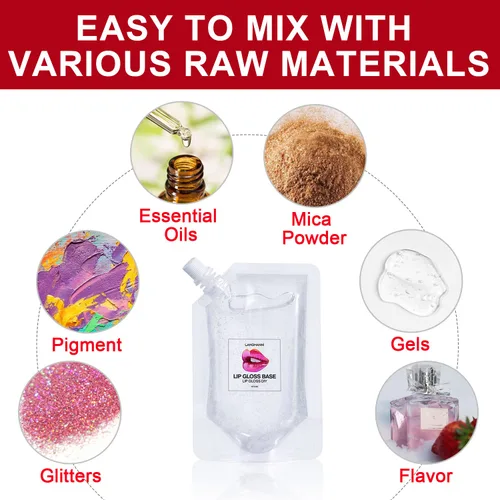 Vista 6 de Eakroo 2 unidades de base de brillo labial hidratante, material de aceite, base de maquillaje, base transparente antiadherente para brillo labial
