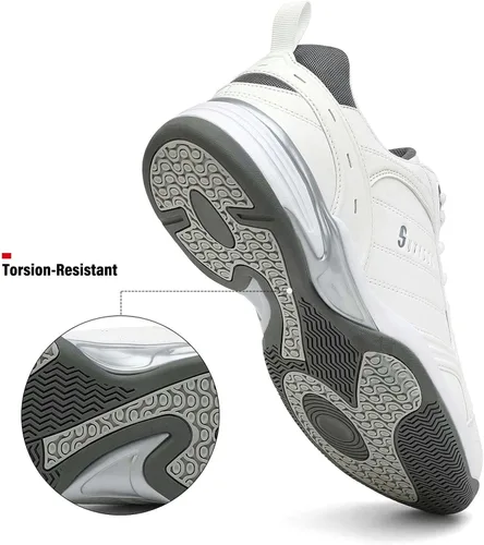 Vista 5 de Tenis de pickleball para hombres y mujeres, tenis deportivos de cancha con amortiguación superior y soporte de arco, perfectos para entrenamiento