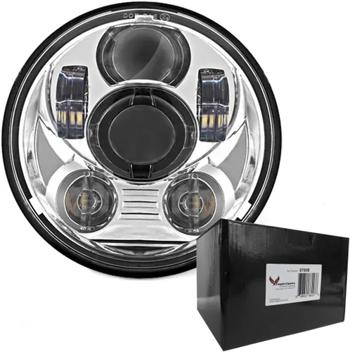 Vista 10 de Eagle Lights 8900BG3H-SCOUT - Faro delantero de motocicleta Indian Scout con anillo de halo blanco, se adapta a 2015+ Scout 60, Scout and Scout