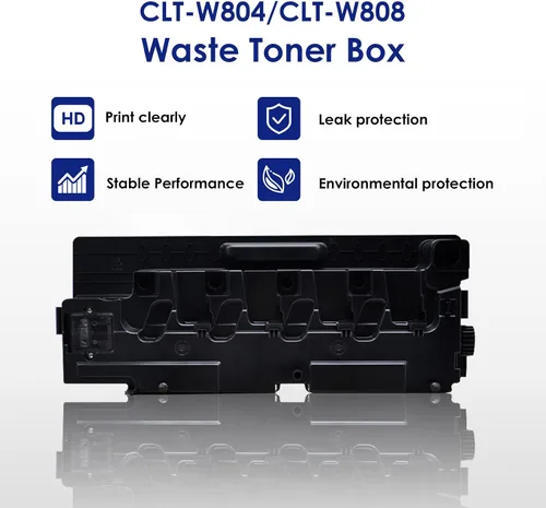 Vista 4 de CULater W9048MC CLT-W804 CLT-W808 Reemplazo de caja de tóner residual compatible para W804 W808 W9048 W9048 Contenedor de tóner residual para E77822