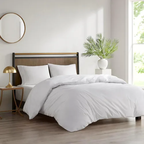 Vista 2 de Sleep Philosophy Bed Guardian 3M Scotchgard - Funda de edredón con solapa de cremallera, impermeable, hipoalergénico, tamaño matrimonial/Queen
