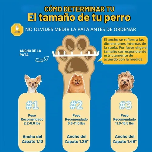 Vista 2 de Zapatos para perros pequeños, botas transpirables para perros, protectores de patas para pavimento caliente, nieve de invierno, botines para perros