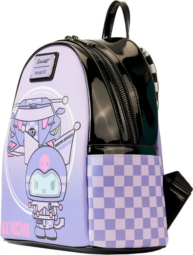 Vista 2 de Loungefly Sanrio Hello Kitty Kuromi Tokyo Speed Racer Mini Mochila, Multi, Tokio Speed Racer Sanrio