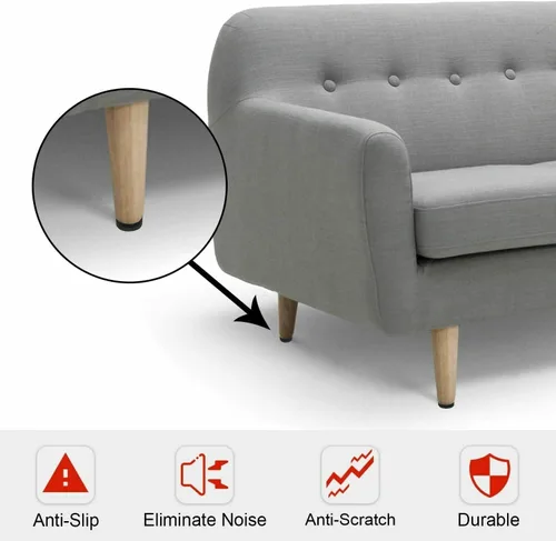 Vista 2 de Almohadillas antideslizantes para muebles, 30 protectores de goma autoadhesivos para muebles, sofá, mesa, silla, almohadillas de goma para patas