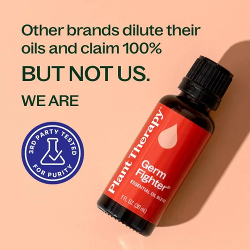 Vista 4 de Plant Therapy Germ Fighter Mezcla de aceites esenciales, aromaterapia natural 1 fl oz
