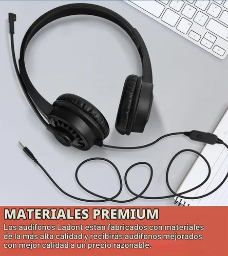 Vista 7 de Auriculares con cable para niños con micrófono para aula, escuela, estudiantes K-12, auriculares con cable Jack de 0.138 in para Chromebooks